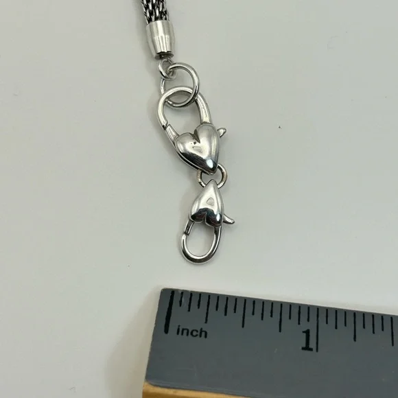 Brighton Beverly Glam Bracelet Add Charms J3960B Silver Plated Mesh 8" - Picture 11 of 11